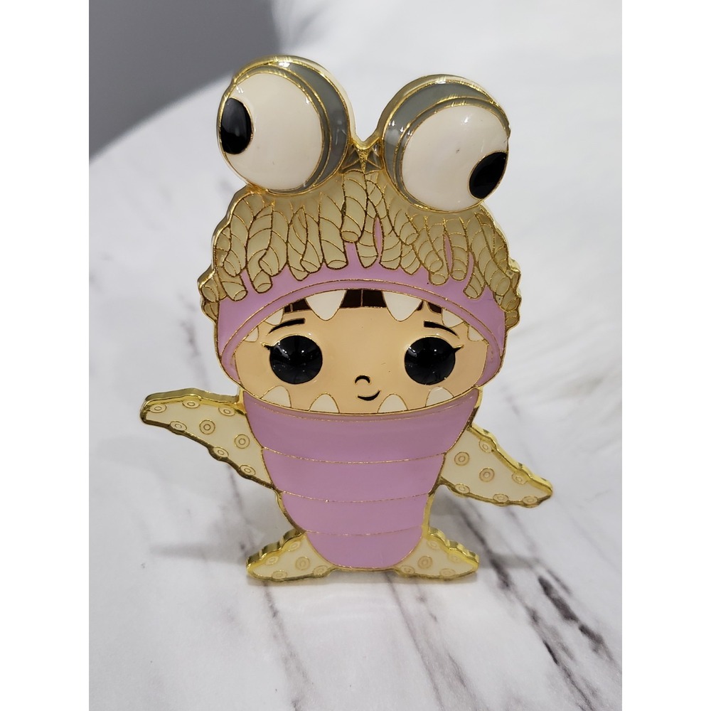 LARGE Funko Pop! Pin: Monsters Inc. Boo in Monster Suit #09‎ Enamel Pinback 3.5"